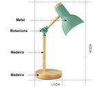 Luminária de Mesa Abajur Moderna Minimalista