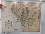 Mapa Terra Média Senhor Dos Anéis em Tecido