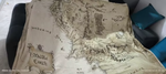 Mapa Terra Média Senhor Dos Anéis em Tecido