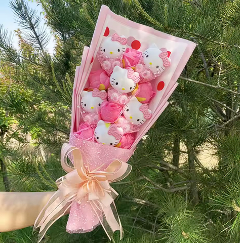 Presente para Namorada Buque de Pelúcia Hello Kitty