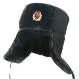 Ushanka Soviética com Brasão Comunista