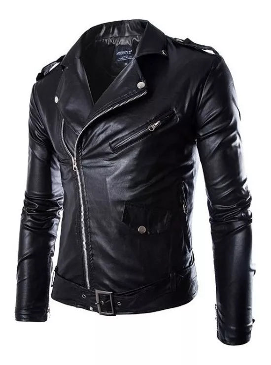 Jaqueta de hot sale couro masculina negan