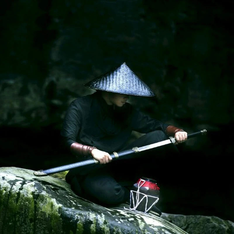 Samurai Chaps Chapéu Samurai Ninja Preto - Nerd Loja