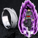 Anel Goku Black de Prata 925 Ajustável