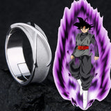 Anel Goku Black de Prata 925 Ajustável