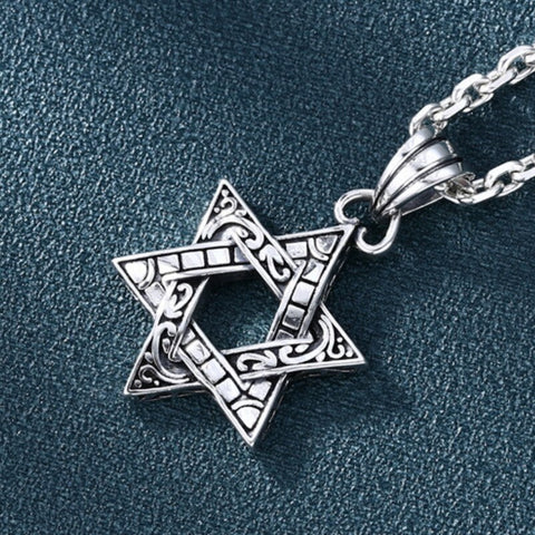 Estrela de Israel Pingente em Prata 925