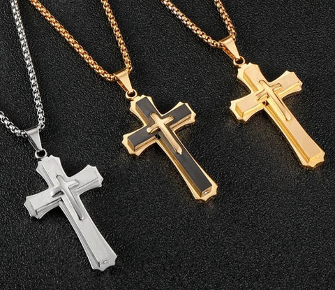 Corrente Masculina com Crucifixo