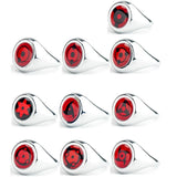 Akatsuki Anéis Conjunto com 10 Unidades - Nerd Loja