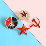 Broche Comunista Foice Martelo 4 Peças