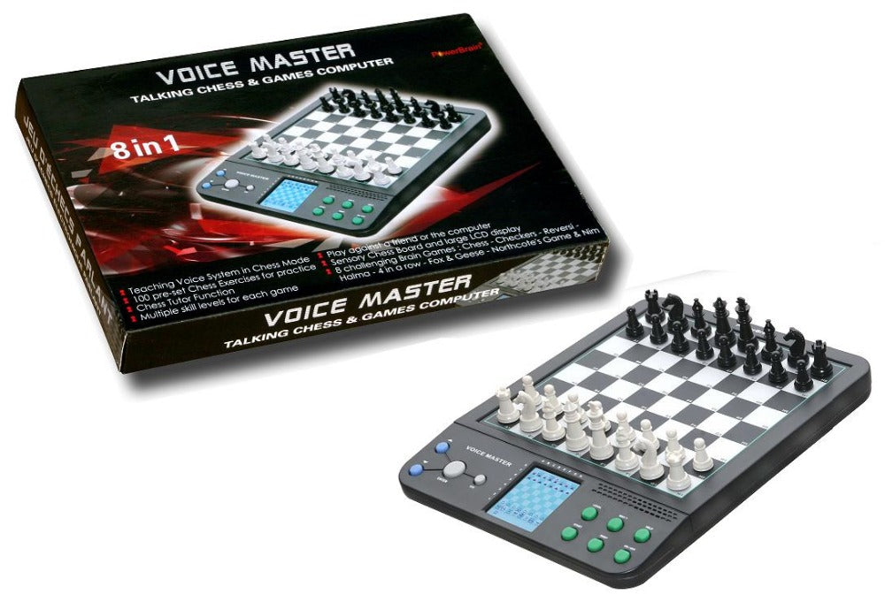 Xadrez eletrônico jogo de xadrez jogo de ensino único jogador xadrez sem  bateria transmissão de voz