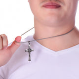 Crucifixo 3D Cordão com Pingente