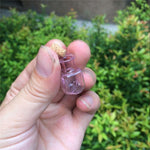 Mini Pote de Vidro com Tampa Colorido Kit com 7