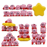 Boneco Kirby Conjunto com 10 Miniaturas