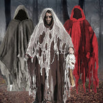 Fantasia Fantasma Halloween Medieval com Capuz