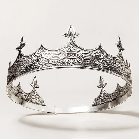 Coroa de Rei Rainha Metal Ajustável