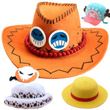 Chapéu de palha Luffy Ace Chopper One Piece