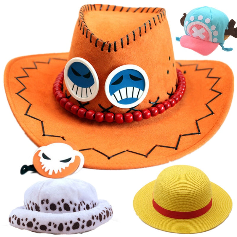 Chapéu de Palha Luffy Ace Chopper One Piece