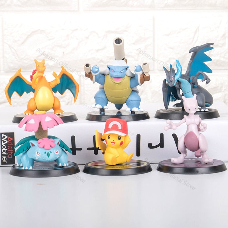 Bonecos Pokémon com 6 Unidades - Nerd Loja