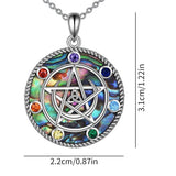 Colar de Proteção Pentagrama Abalone - Nerd Loja