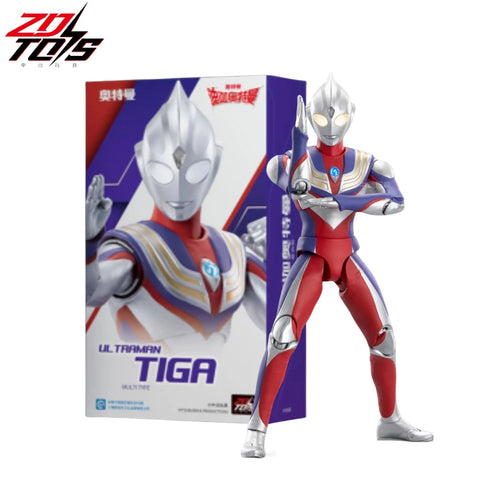 ZD Original Ultraman Tiga Gaia Trigger Decker Orb Z LED Lights Ultraman Action Figure Collect Anime Toy For Kids BOY Gift