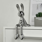 Decoração Moderna Estatueta Metálica