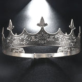 Coroa de Rei Rainha Metal Ajustável