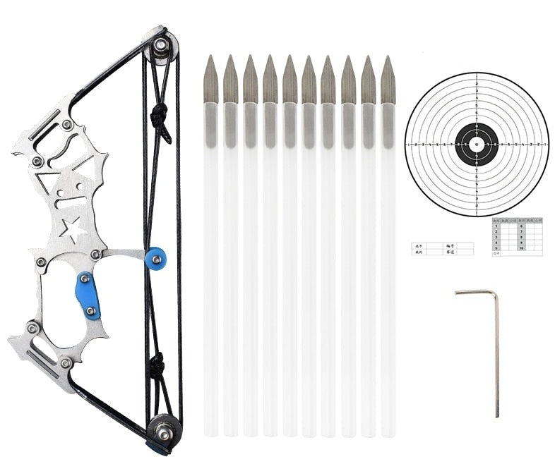Set Mini Arco Composto AMEYXGS - 25 Lbs, Con Frecce E Mirino, Per Destri E Mancini - Foto 10