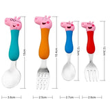 Talheres Infantil Peppa Pig Conjunto 4 Peças - Nerd Loja