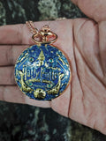 Relógio De Bolso Harry Potter Metal Quartzo C/Corrente