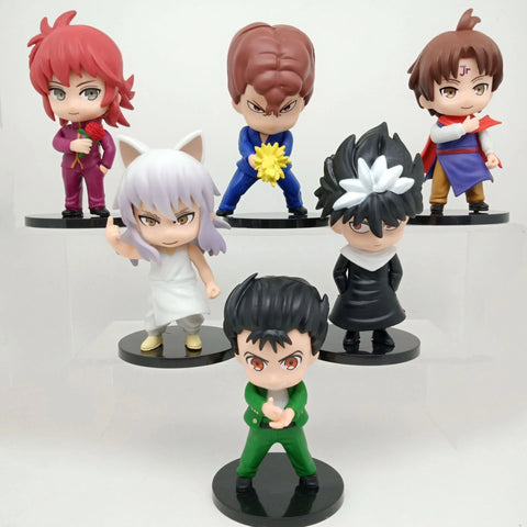 Conjunto 6 pcs Miniatura YuYu Hakusho Action Figure - NerdLoja