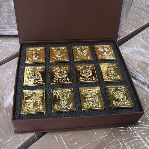 Caixas de Pandora dos Cavaleiros de Ouro Urna Armadura - Cavaleiros do Zodiáco
