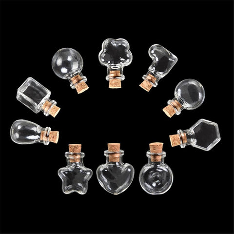 Mini Potinhos de Vidro Kit com 10