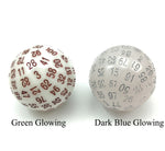 Dado de RPG D100 Brilha no Escuro 4.5cm