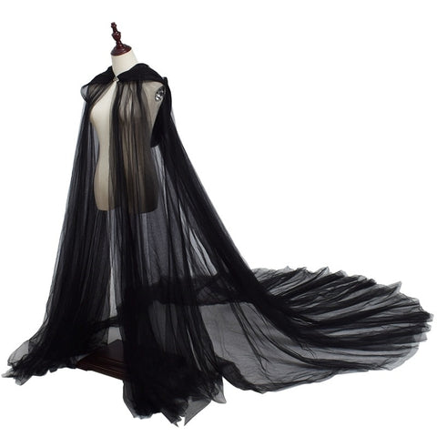 Roupa de Vampira Capa com Cauda Medieval