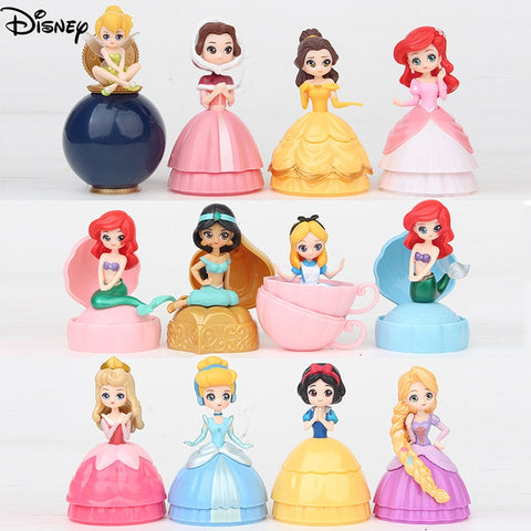 Conjunto com 12 Peças Princesas da Disney