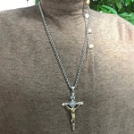 Crucifixo de Prata 925 Pingente 