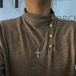 Crucifixo de Prata 925 Envelhecida